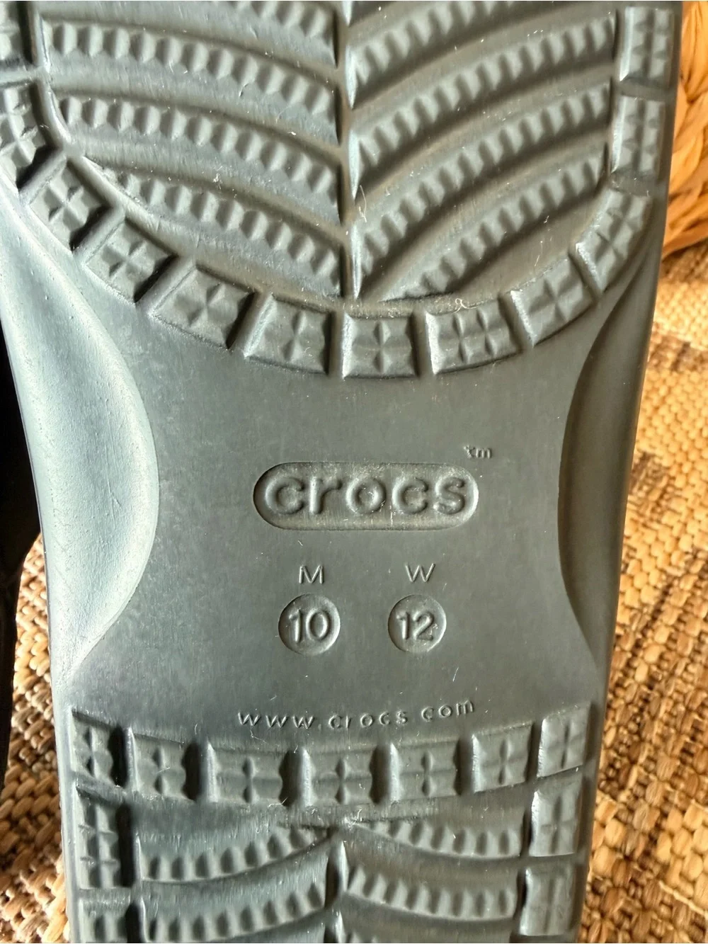 CROCS Classic Black Slide Sandals Unisex Size Mens 10 Womens 12